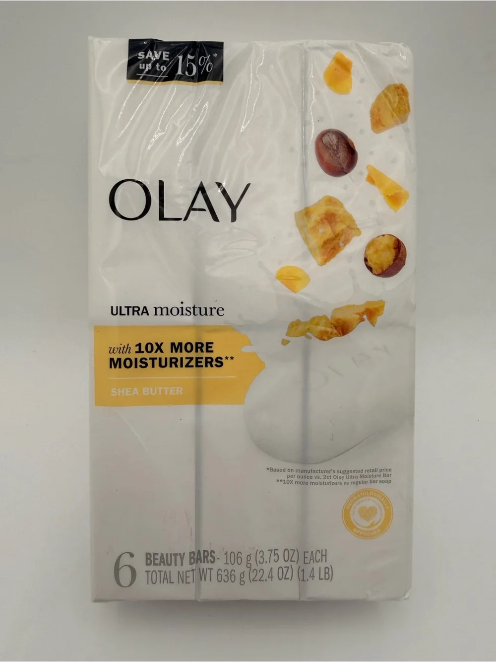 Olay Ultra Moisture Shea Butter Beauty Bars - 6 bars 3.75 oz each